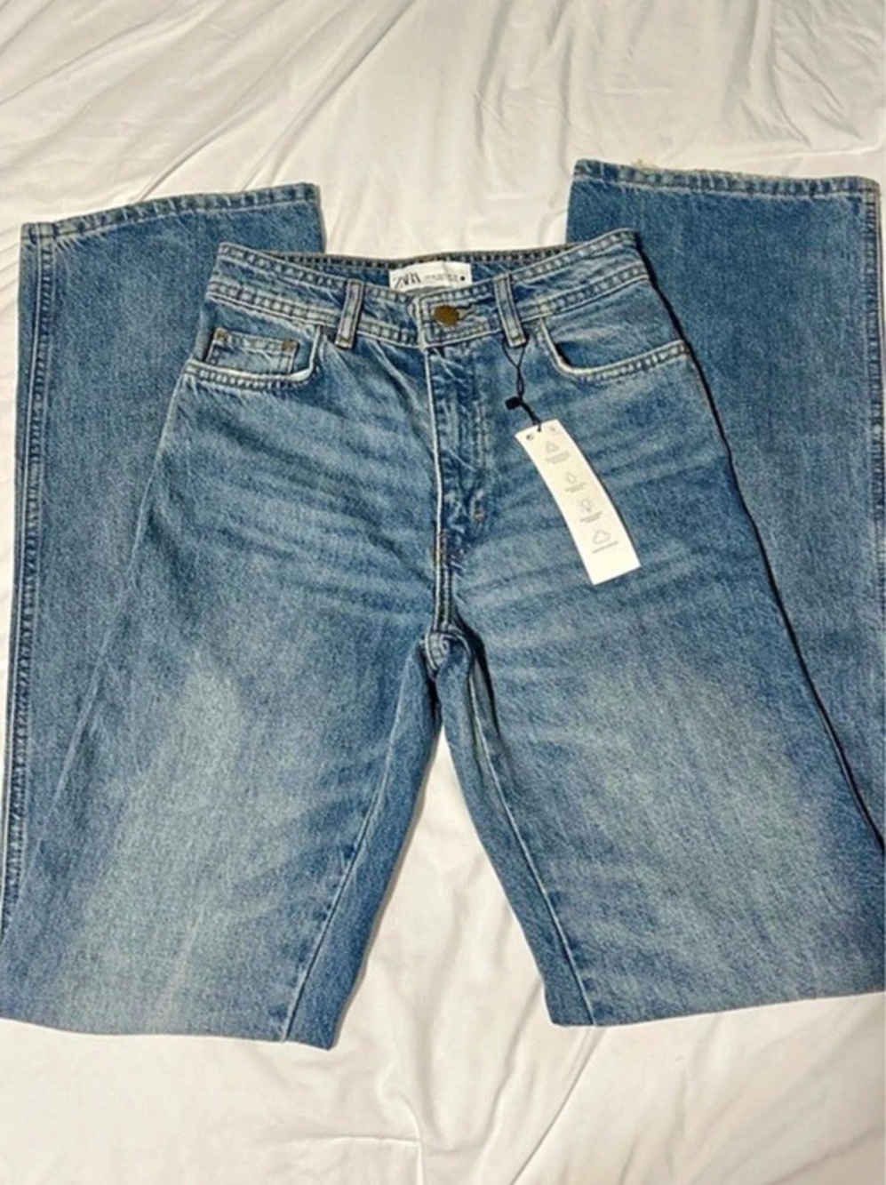Zara Joni Life Bootcut Jeans in Blue Size Medium NWT